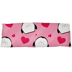 Penguin Love Pattern Body Pillow Case (dakimakura) by Bigfootshirtshop