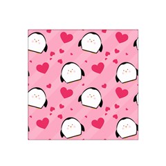 Penguin Love Pattern Satin Bandana Scarf by Bigfootshirtshop