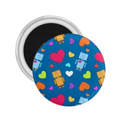 Robot Love Pattern 2.25  Magnets