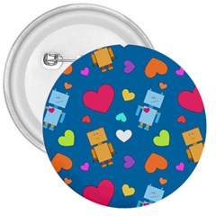 Robot Love Pattern 3  Buttons