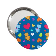 Robot Love Pattern 2.25  Handbag Mirrors