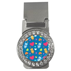 Robot Love Pattern Money Clips (CZ) 