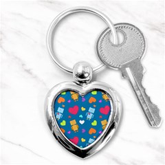 Robot Love Pattern Key Chains (Heart) 