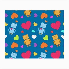 Robot Love Pattern Small Glasses Cloth