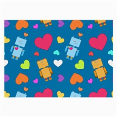 Robot Love Pattern Large Glasses Cloth