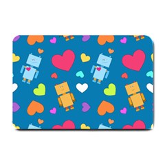 Robot Love Pattern Small Doormat 