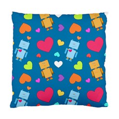 Robot Love Pattern Standard Cushion Case (One Side)