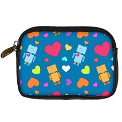 Robot Love Pattern Digital Camera Cases