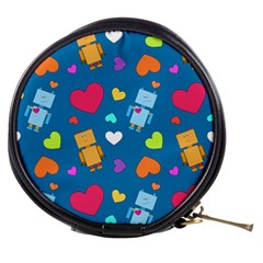 Robot Love Pattern Mini Makeup Bags by Bigfootshirtshop