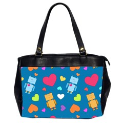 Robot Love Pattern Office Handbags (2 Sides) 