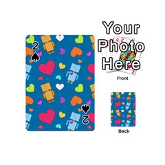 Robot Love Pattern Playing Cards 54 (Mini) 