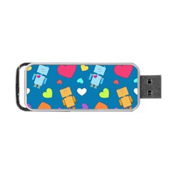 Robot Love Pattern Portable USB Flash (Two Sides)