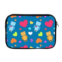 Robot Love Pattern Apple MacBook Pro 17  Zipper Case