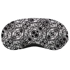 Black And White Ornate Pattern Sleeping Masks by dflcprints