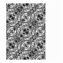 Black And White Ornate Pattern Small Garden Flag (two Sides) by dflcprints