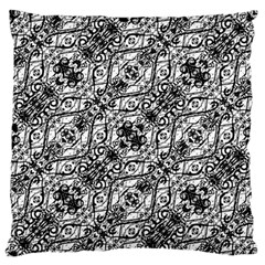 Black And White Ornate Pattern Standard Flano Cushion Case (one Side) by dflcprints