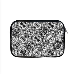 Black And White Ornate Pattern Apple Macbook Pro 15  Zipper Case by dflcprints