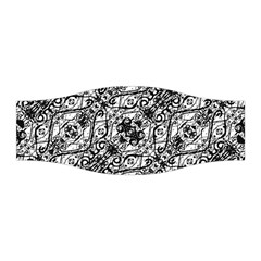 Black And White Ornate Pattern Stretchable Headband by dflcprints