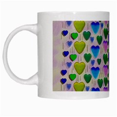 Love In Eternity Is Sweet As Candy Pop Art White Mugs by pepitasart