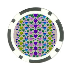 Love In Eternity Is Sweet As Candy Pop Art Poker Chip Card Guard (10 Pack) by pepitasart