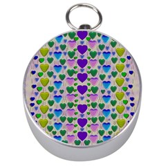 Love In Eternity Is Sweet As Candy Pop Art Silver Compasses by pepitasart