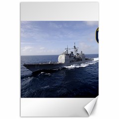 Uss Bunker Hill (cg 52) Canvas 12  X 18   by Bigfootshirtshop