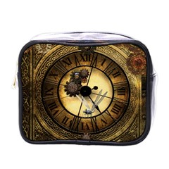 Wonderful Steampunk Desisgn, Clocks And Gears Mini Toiletries Bags by FantasyWorld7