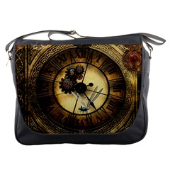 Wonderful Steampunk Desisgn, Clocks And Gears Messenger Bags by FantasyWorld7