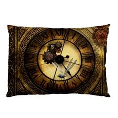 Wonderful Steampunk Desisgn, Clocks And Gears Pillow Case (two Sides) by FantasyWorld7