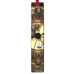 Wonderful Steampunk Desisgn, Clocks And Gears Large Book Marks by FantasyWorld7