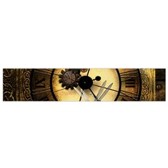 Wonderful Steampunk Desisgn, Clocks And Gears Flano Scarf (small)  by FantasyWorld7