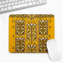 Rain Showers In The Rain Forest Of Bloom And Decorative Liana Large Mousepads by pepitasart