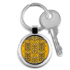 Rain Showers In The Rain Forest Of Bloom And Decorative Liana Key Chains (round)  by pepitasart