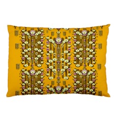 Rain Showers In The Rain Forest Of Bloom And Decorative Liana Pillow Case by pepitasart