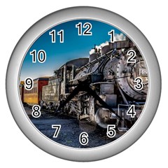 D&r Steam Train 484 Wall Clocks (silver)  by Bigfootshirtshop