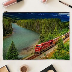 Canadian Railroad Freight Train Cosmetic Bag (xxxl)  by Bigfootshirtshop