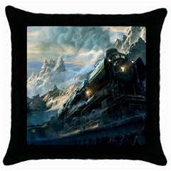 Rockies Express Throw Pillow Case (Black)