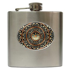 Dark Metal And Jewels Hip Flask (6 Oz) by linceazul