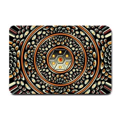 Dark Metal And Jewels Small Doormat  by linceazul