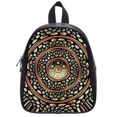 Dark Metal And Jewels School Bag (small) by linceazul