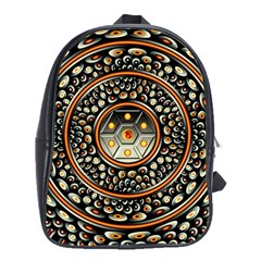 Dark Metal And Jewels School Bag (xl) by linceazul