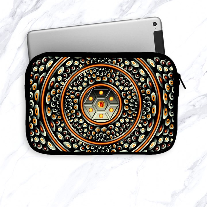 Dark Metal And Jewels Apple iPad Mini Zipper Cases