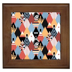 Abstract Diamond Pattern Framed Tiles by Bigfootshirtshop