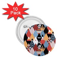 Abstract Diamond Pattern 1 75  Buttons (10 Pack) by Bigfootshirtshop