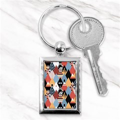 Abstract Diamond Pattern Key Chains (rectangle)  by Bigfootshirtshop