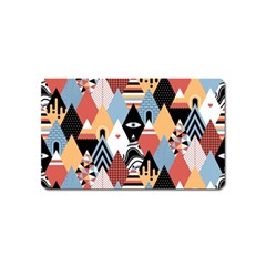 Abstract Diamond Pattern Magnet (name Card) by Bigfootshirtshop