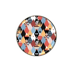 Abstract Diamond Pattern Hat Clip Ball Marker by Bigfootshirtshop