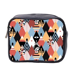 Abstract Diamond Pattern Mini Toiletries Bag 2-side by Bigfootshirtshop