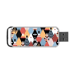 Abstract Diamond Pattern Portable Usb Flash (one Side)