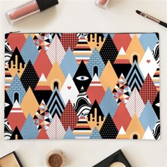 Abstract Diamond Pattern Cosmetic Bag (xxl)  by Bigfootshirtshop